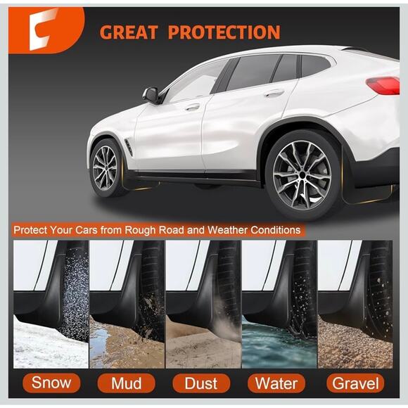 Upgraded Mud Flaps Compatible with 2025 2024 2023 2022 Toyota Tundra Accessories - Picture 4 of 7